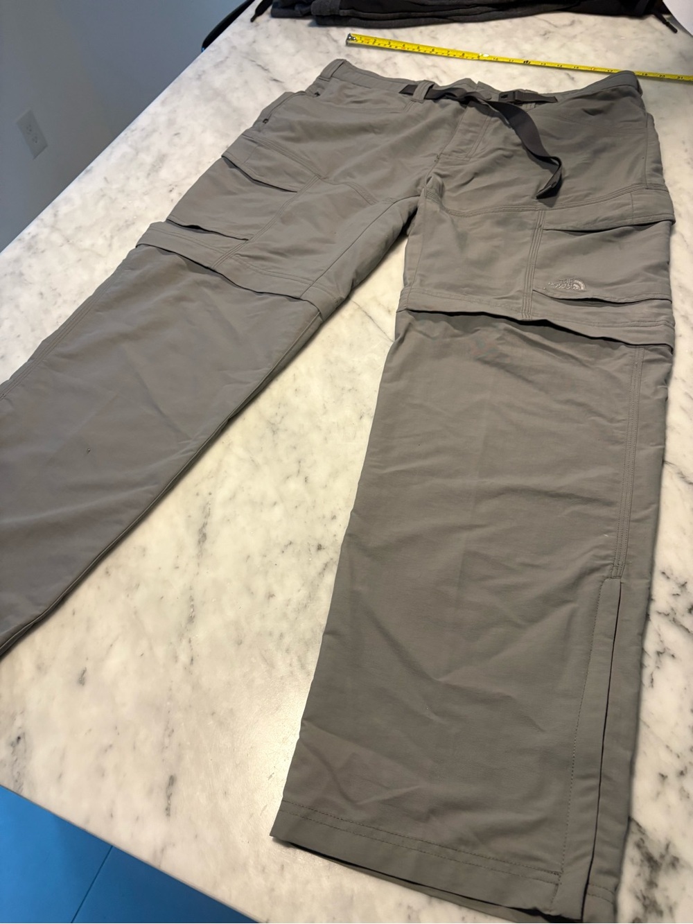 The North Face Men’s Gray Zip-Off Cargo Hiking Pants